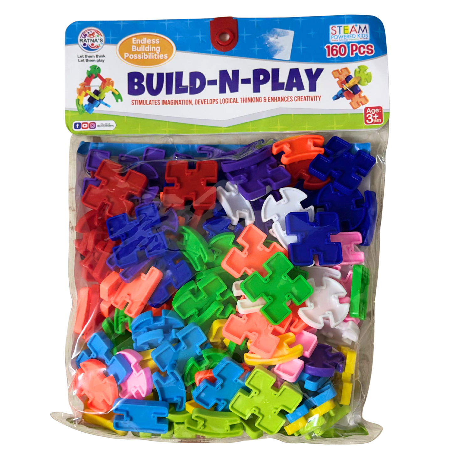 Build N Play Blocks - 190 Pieces