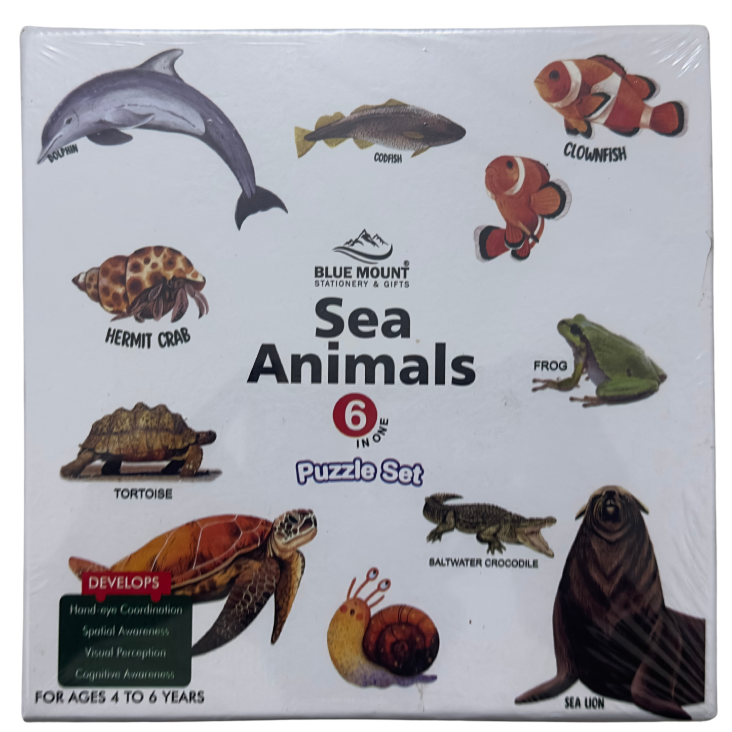 Sea Animals Puzzle Set | For Ages 4 -6 Years