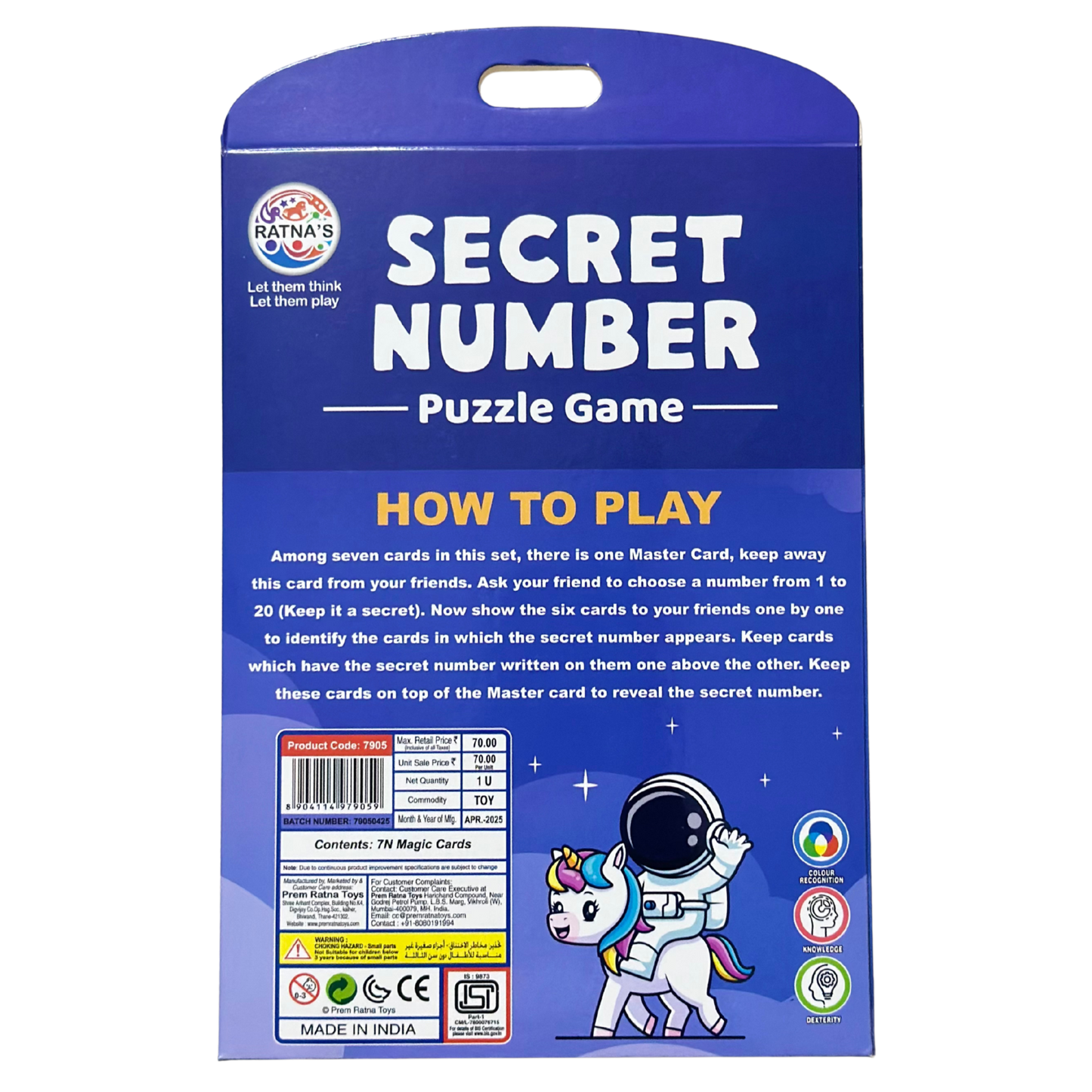 Secret Number Puzzle Game
