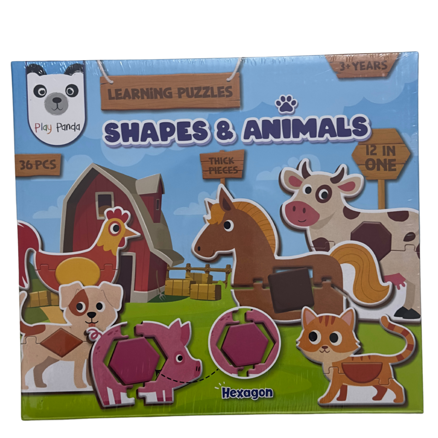 Learning Puzzles - Shapes & Animals | 3 + years