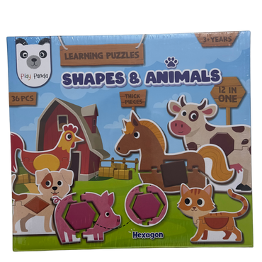 Learning Puzzles - Shapes & Animals | 3 + years
