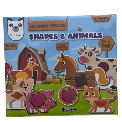 Learning Puzzles - Shapes & Animals | 3 + years