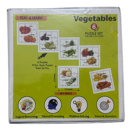Vegetables Puzzle Set | For Ages 4 -6 Years
